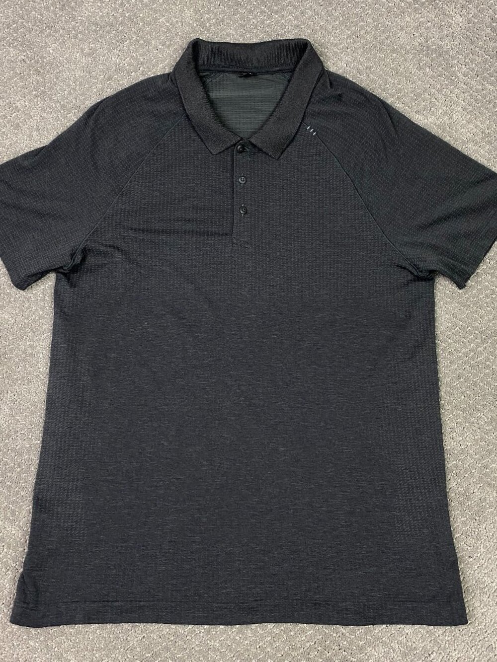 Lululemon Metal Vent Tech Polo Shirt Mens XL Gray Golf Performance